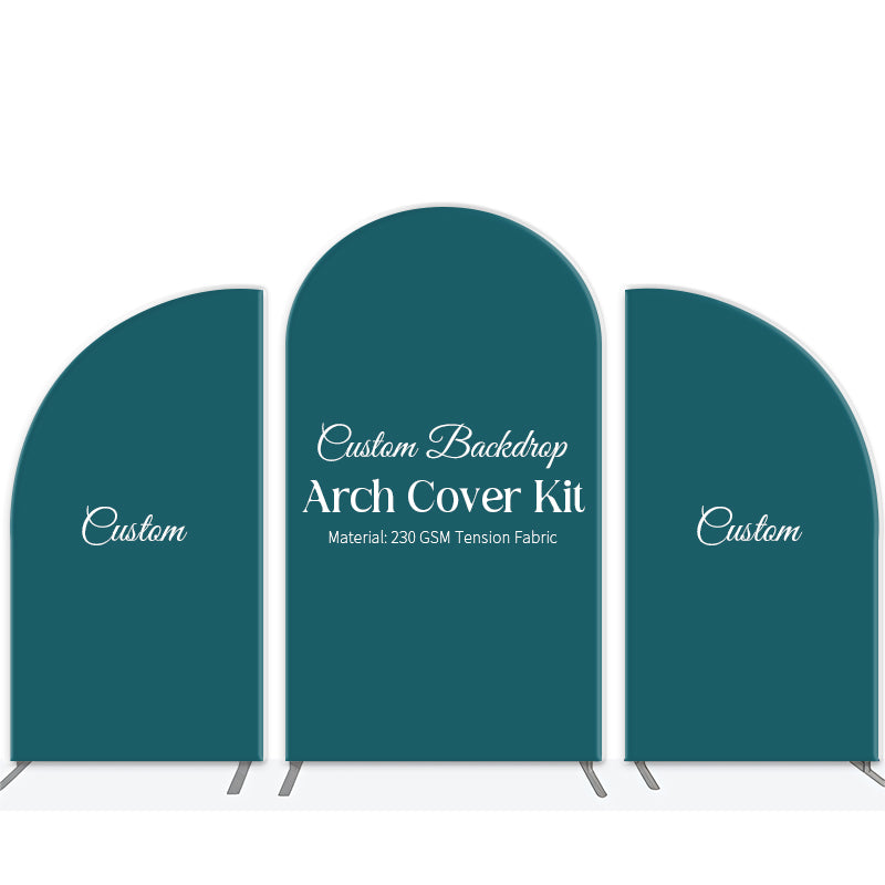 Custom Half Moon Arch Backdrop Kit Personalized Printed Photos