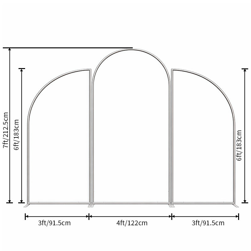 Custom Half Moon Arch Backdrop Kit Personalized Printed Photos