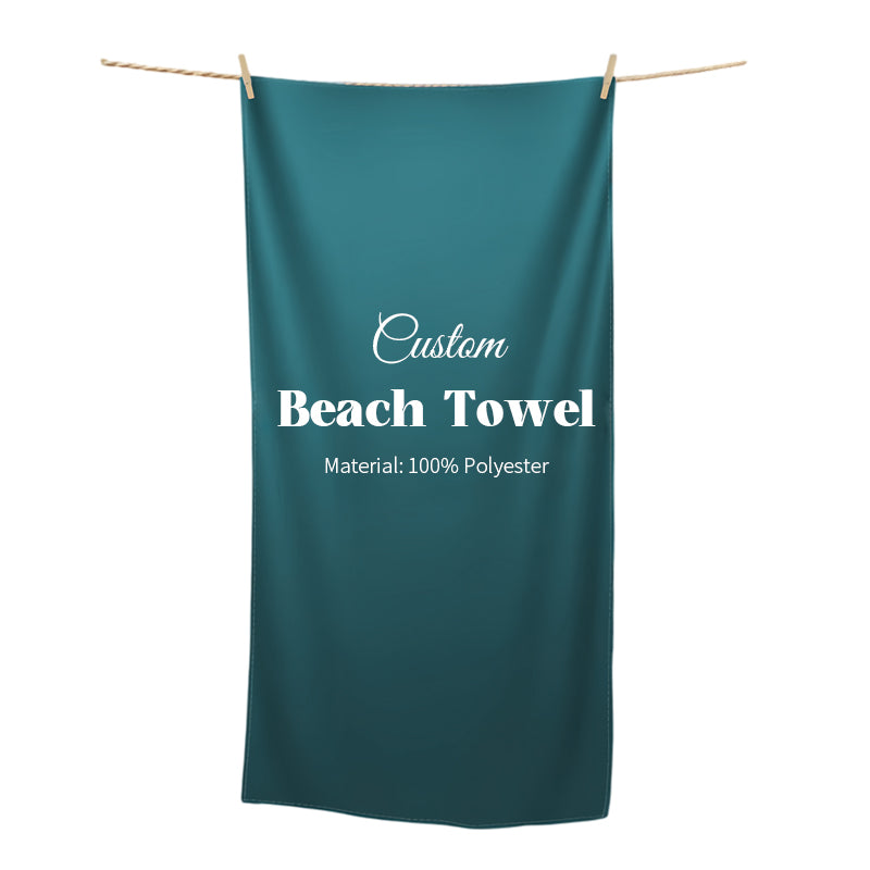 Custom Beach Towel Personalized Your Photo Text
