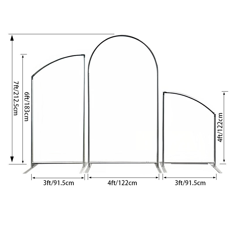 Personalized Uneven Arch Backdrop Kit for Theme Party