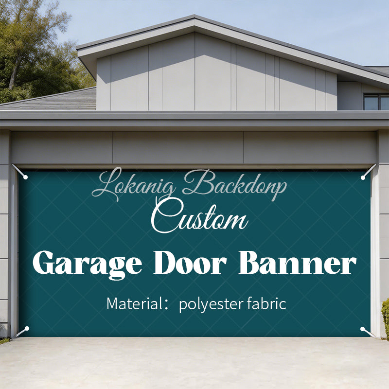 Custom Garage Door Banner Personalized Photo Text Design