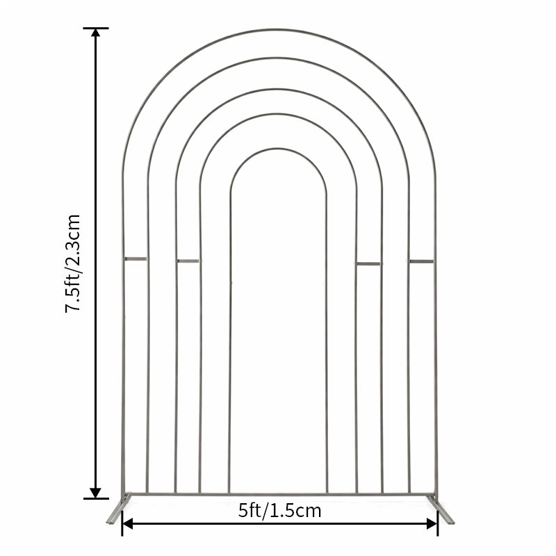 Custom Hollow Rainbow Open Arch Backdrop Party Decor