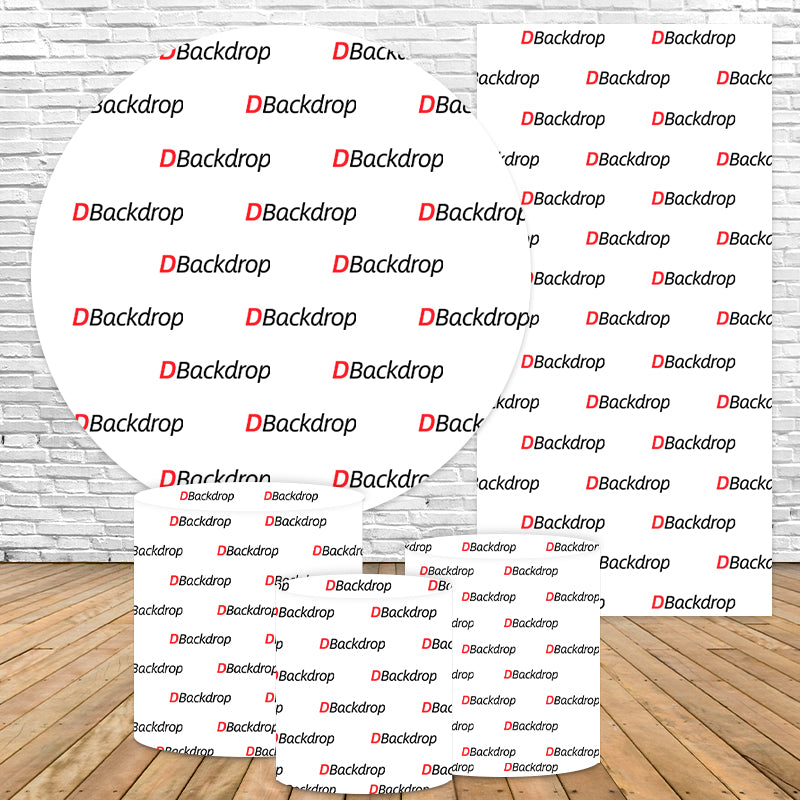 Personalized Round Backdrop Kit with Panel for Theme Party
