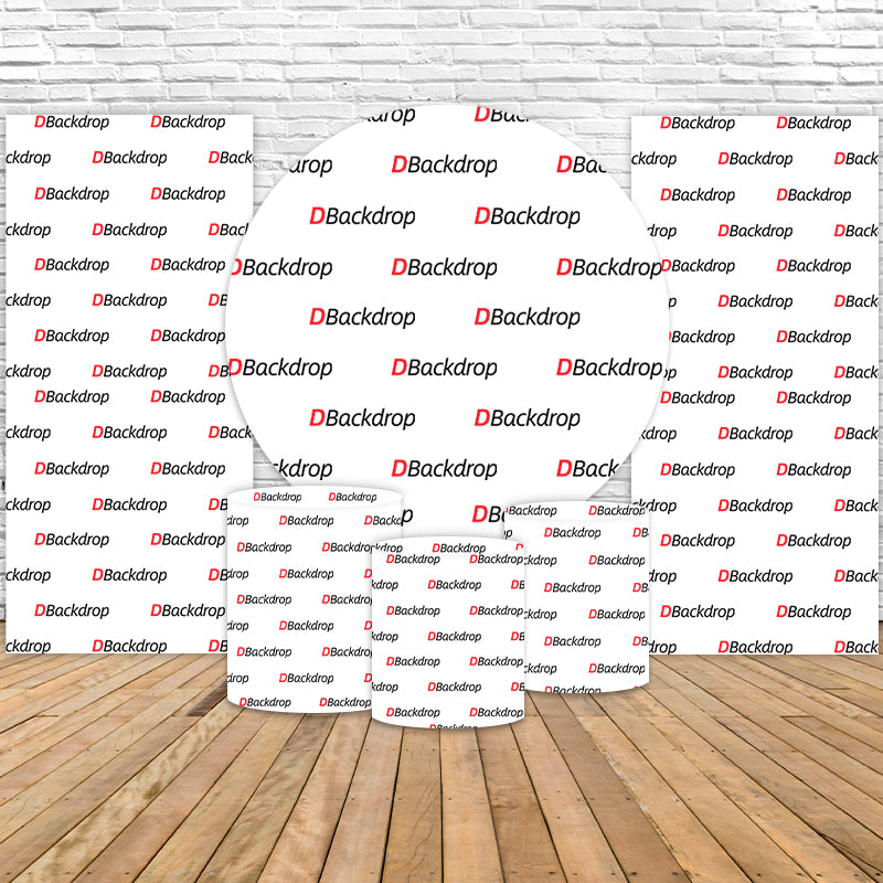 Custom Round Backdrop Kit with Rectangular Panel