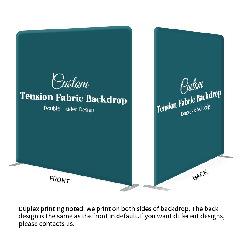 Custom Double-Sided Square Tension Backdrop Printed Photo