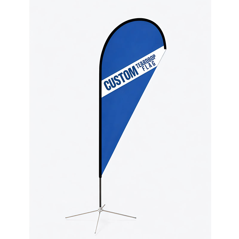 Custom Teardrop Flag Text Logo Design for Business Events