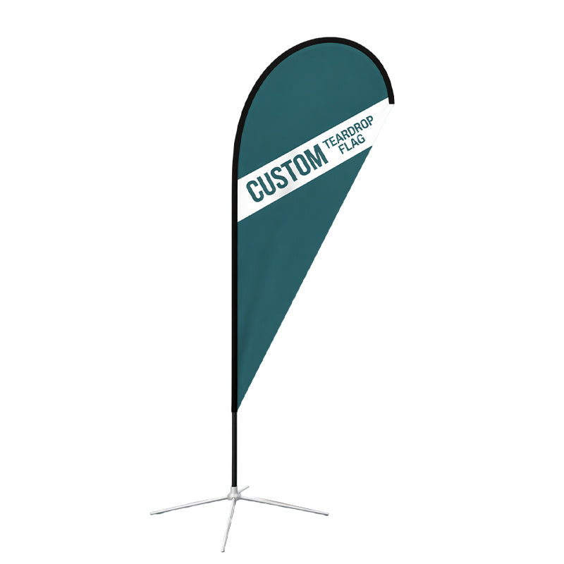 Custom Teardrop Flag Text Logo Design for Business Events
