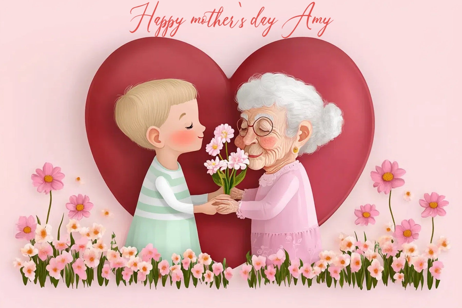 Backdrops For Mother's Day Love Sweet Gift Customized Backdrop CSH-145