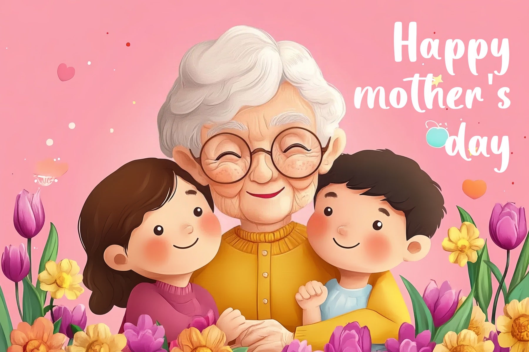 Mothers Day Photography Backdrops Warm Family Embrace Personalised Backdrop CSH-146