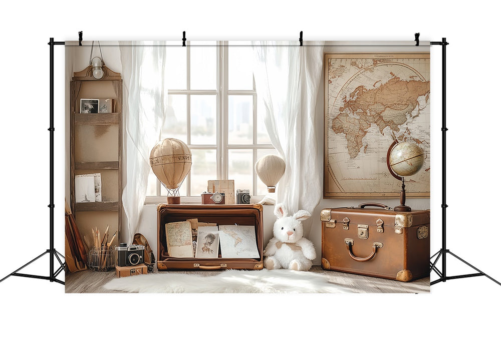 Back To School Picture Backdrop Explorer Study Room Backdrop CSH3-11