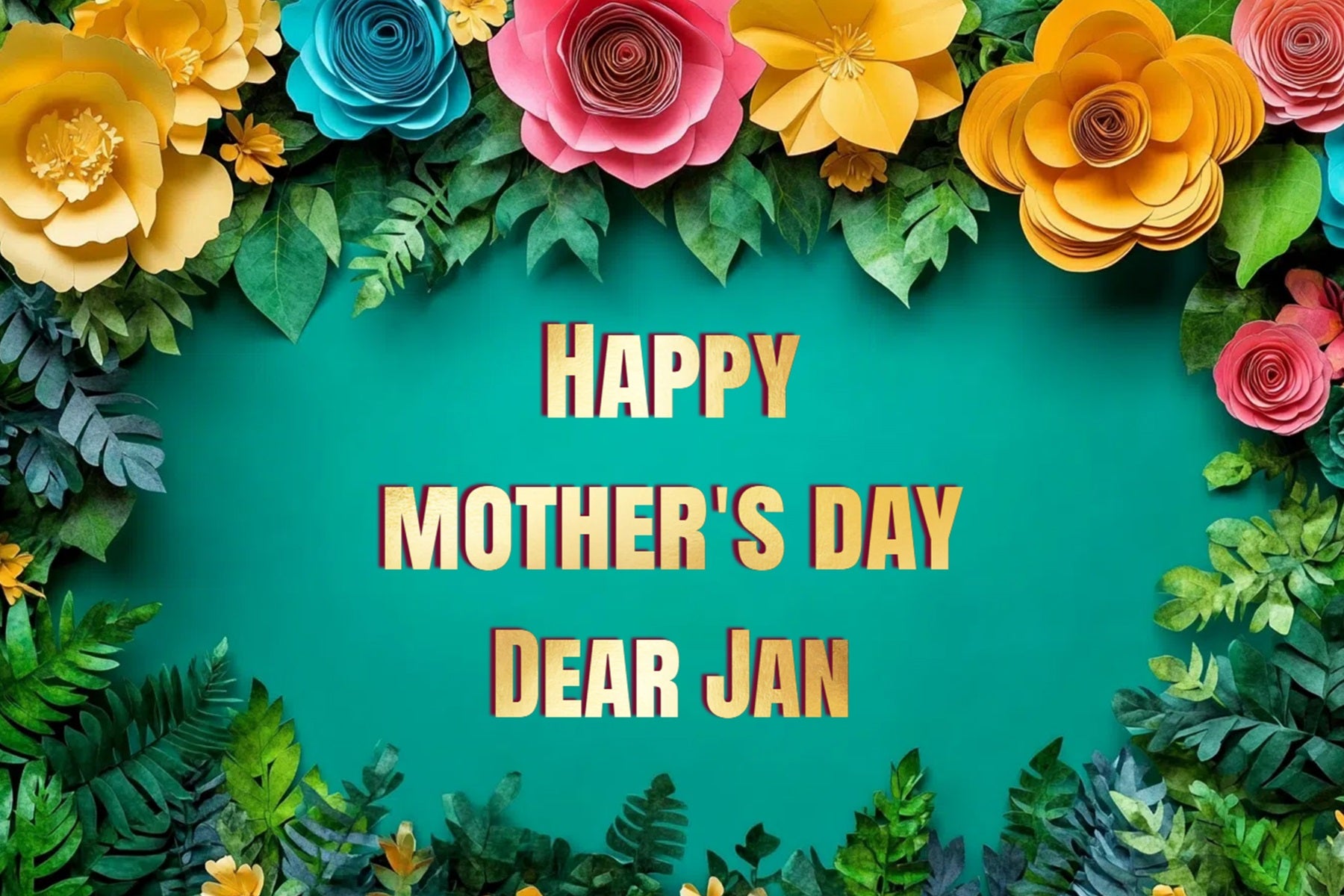 Mothers Day Backdrops Tropical Flower Custom Backdrop CSH3-168