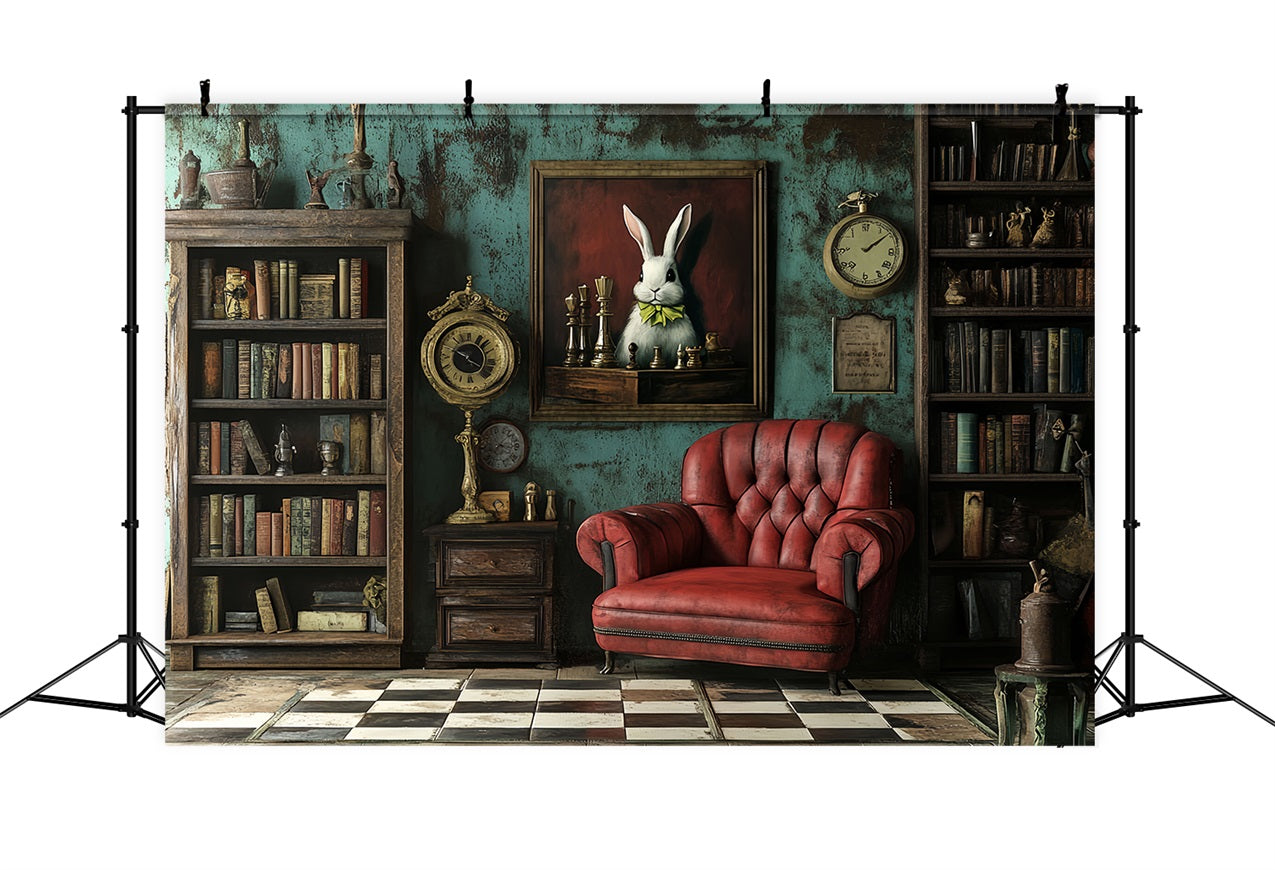 Antique Backdrop Furnishings Bookshelf Vintage Photo Backdrops CSH4-300