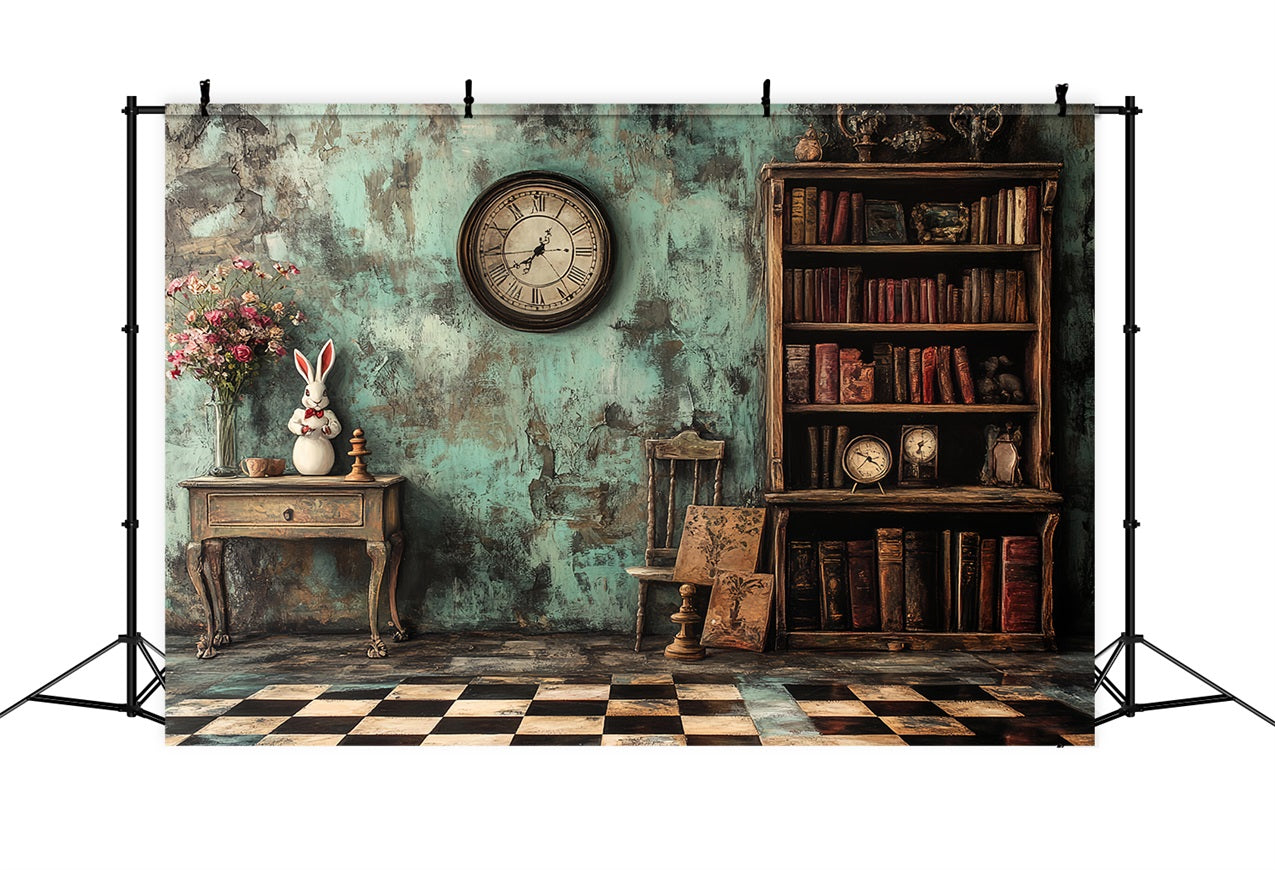 Antique Photo Backdrop Alice In Wonderland Vintage Backdrop CSH4-301