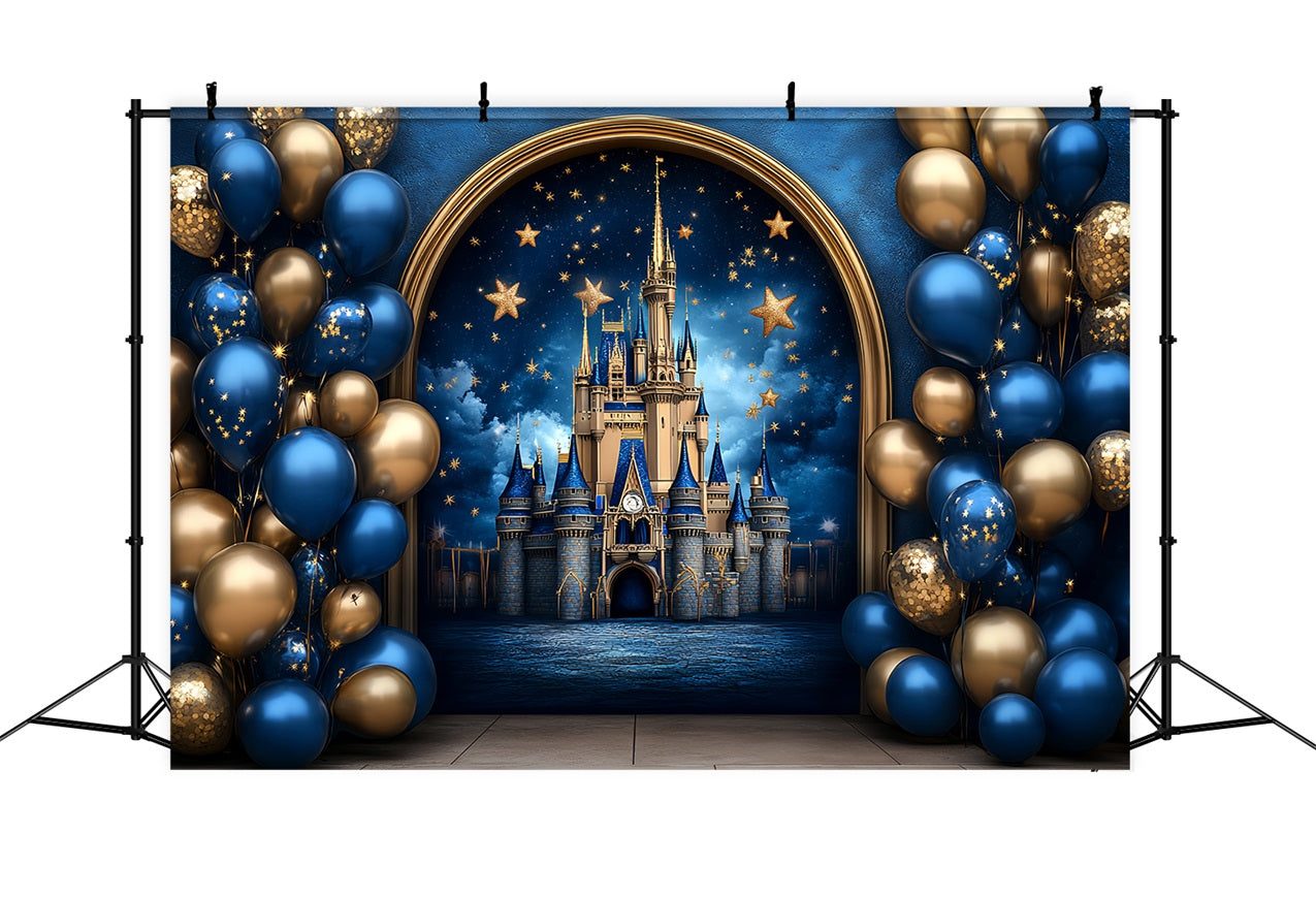 Castle Backdrops For Photography Starry Sky Balloons Backdrop CSH4-332