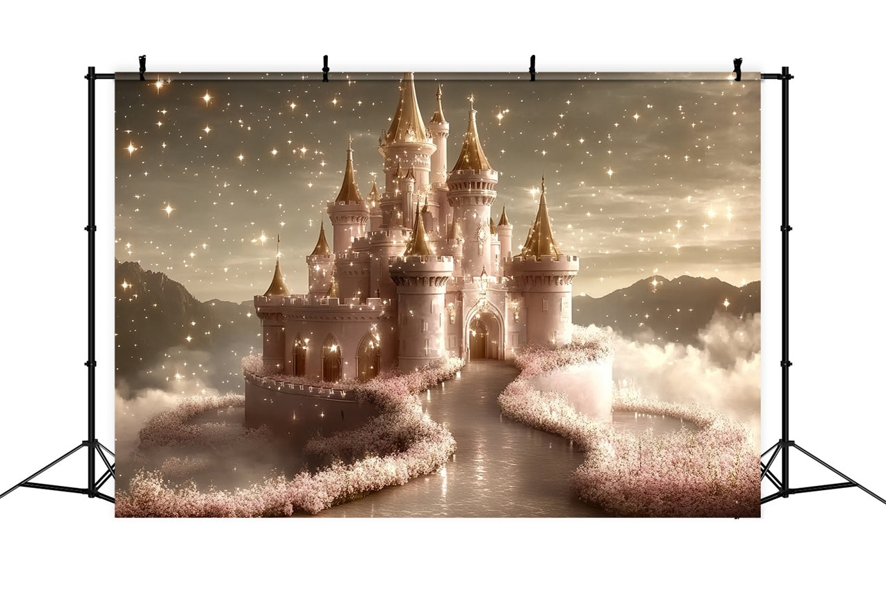 Castle Backdrop Royal Dream Glittering Clouds Backdrop CSH4-349