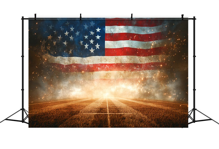 Sports Themed Backdrop Sparkling Athletic Field Backdrop CSH4-361