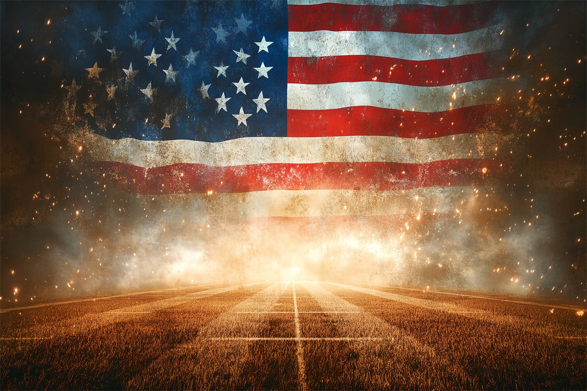 Sports Themed Backdrop Sparkling Athletic Field Backdrop CSH4-361