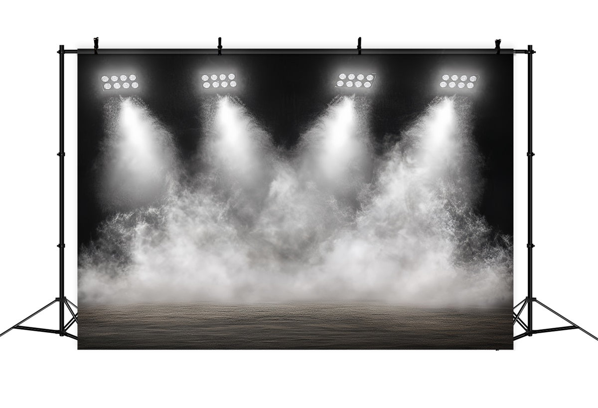 Sports Backdrop Ideas Indoor Arena Lights Smoke Backdrop CSH4-364