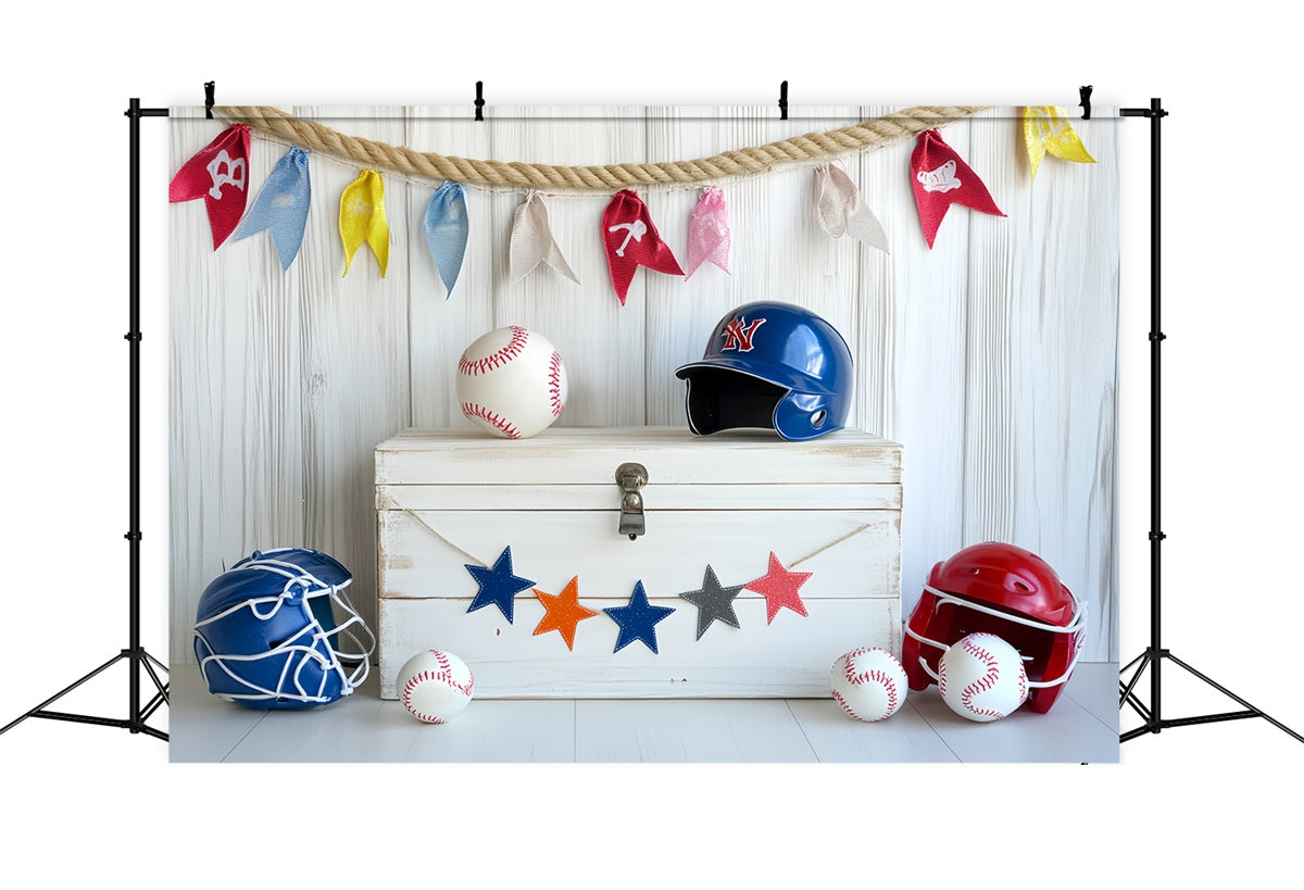 Baseball Backdrop Bright Youth Baseball Set Backdrop CSH4-373