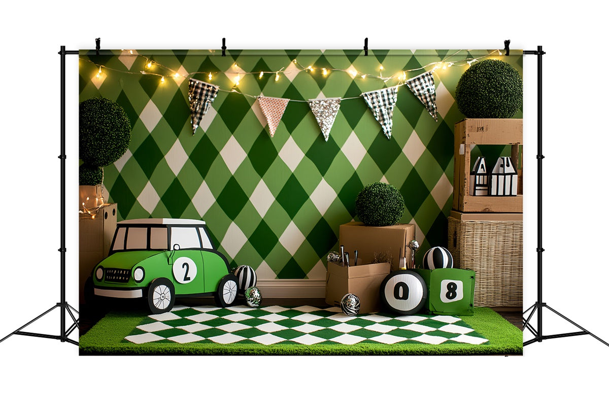 Sports Photography Backdrops Mini Racer Diamond Wall Backdrop CSH4-375
