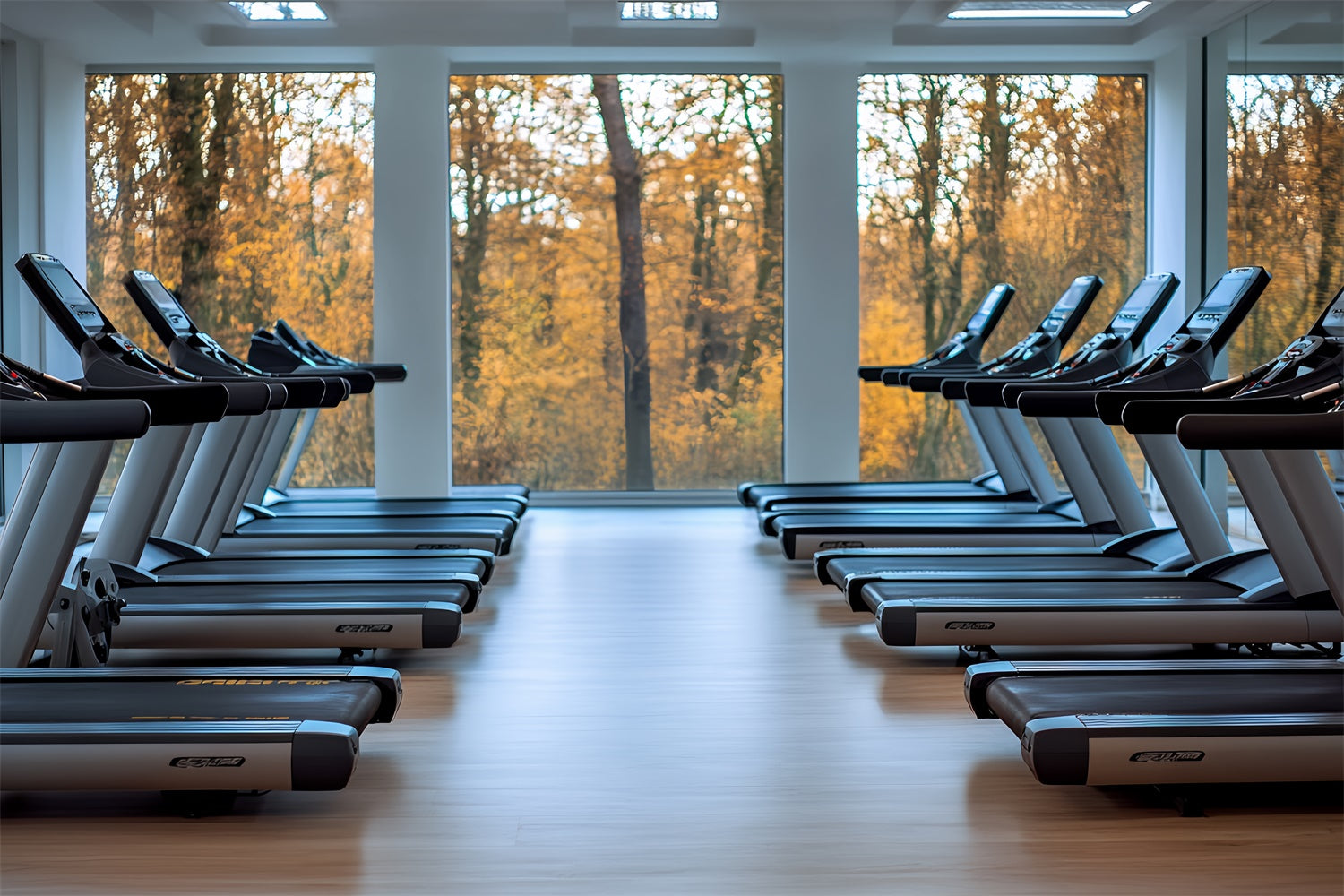 Photography Sports Backdrops Treadmill Gym Room Backdrop CSH4-379