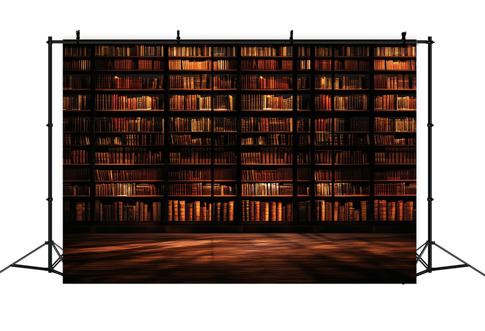 Old School Backdrops Library Antique Bookshelf Backdrop CSH4-413