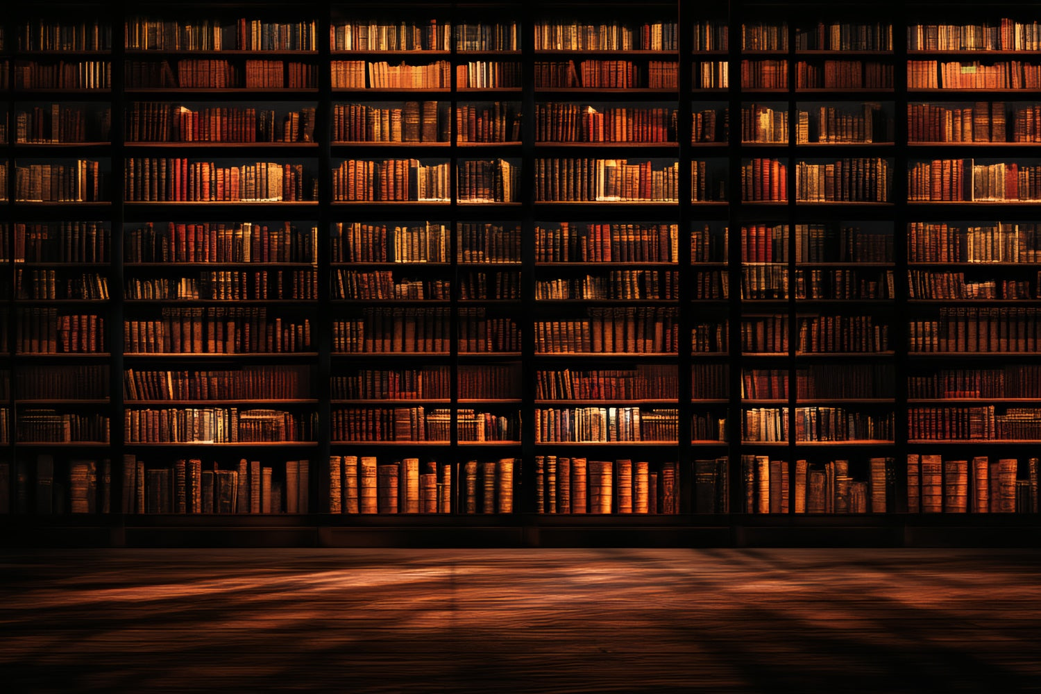 Old School Backdrops Library Antique Bookshelf Backdrop CSH4-413