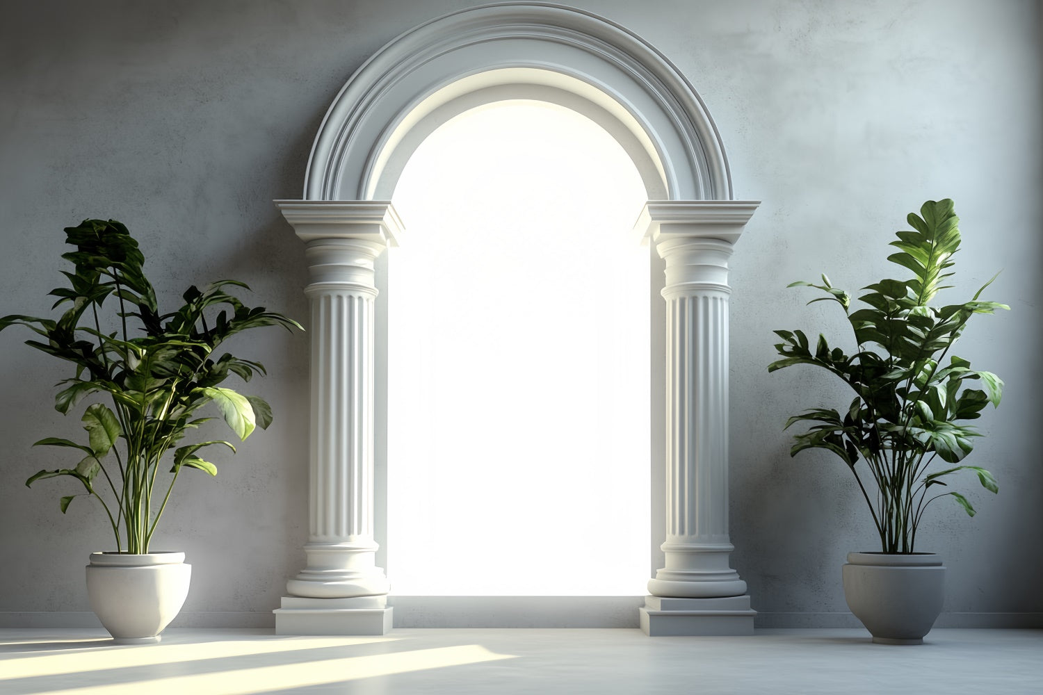 Vintage Backdrop For Photoshoot Minimalist Arch Plant Backdrop CSH4-416