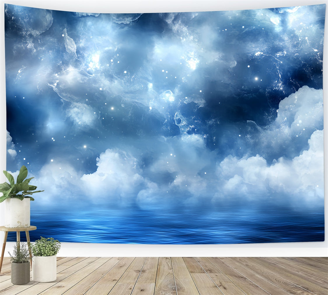 Summer Photo Backdrop Dreamy Sky Ocean Glow Backdrop CSH5-115