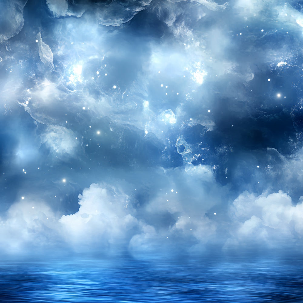 Summer Photo Backdrop Dreamy Sky Ocean Glow Backdrop CSH5-115