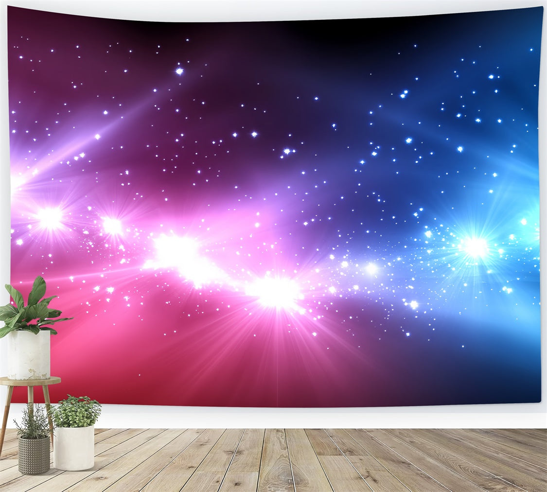 Stage Backdrops Pink Blue Twinkle Night Backdrop CSH5-157