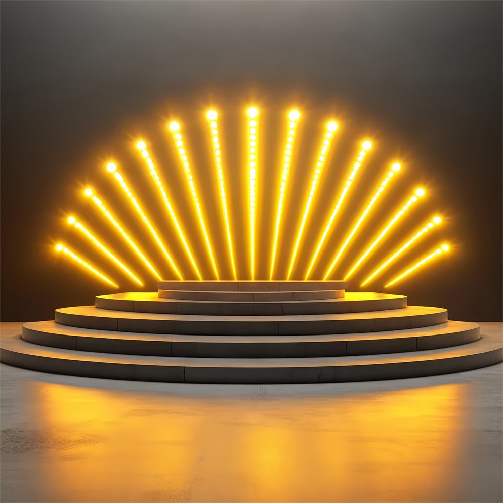 Stage Backdrops Golden Spotlight Stage Vintage Backdrop CSH5-159