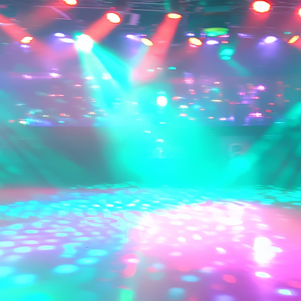 80's Backdrop Psychedelic Dancefloor Glow Backdrop CSH5-181