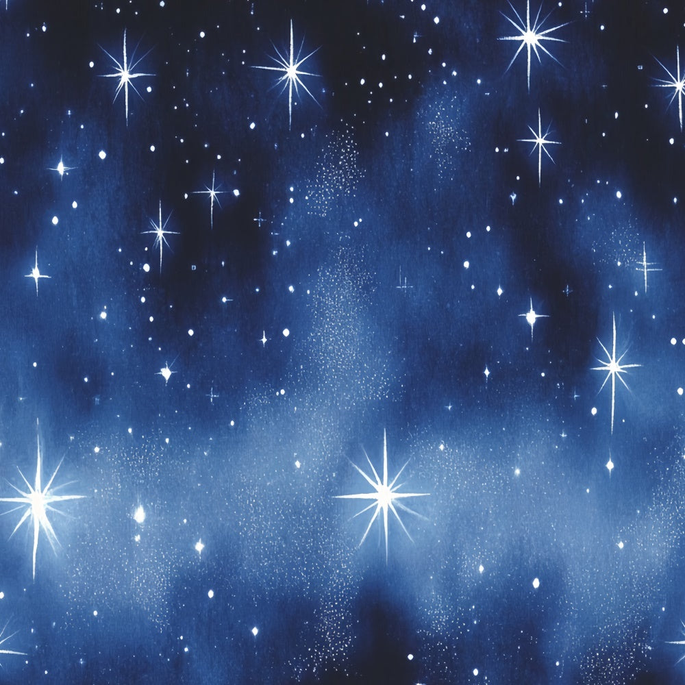 90s Photo Backdrop Shimmering Midnight Stars Backdrop CSH5-192