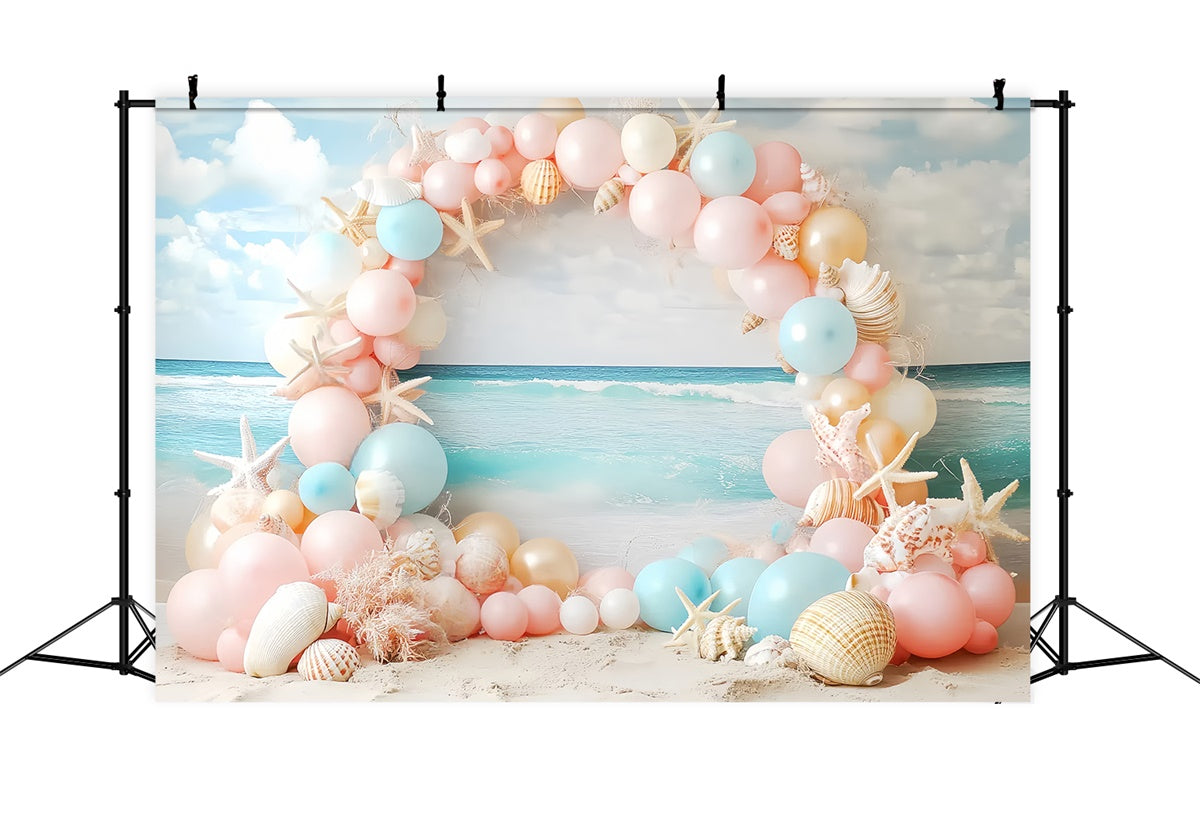 Childrens Backdrops Beach Balloon Fantasy Backdrop CSH5-260