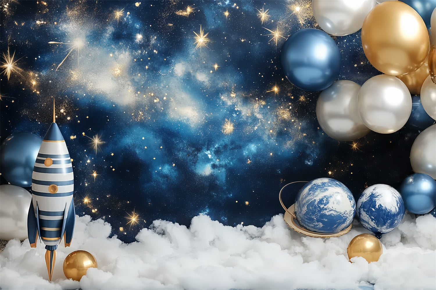 Newborn Photography Backdrop Galaxy Explorer Baby Backdrop CSH5-264