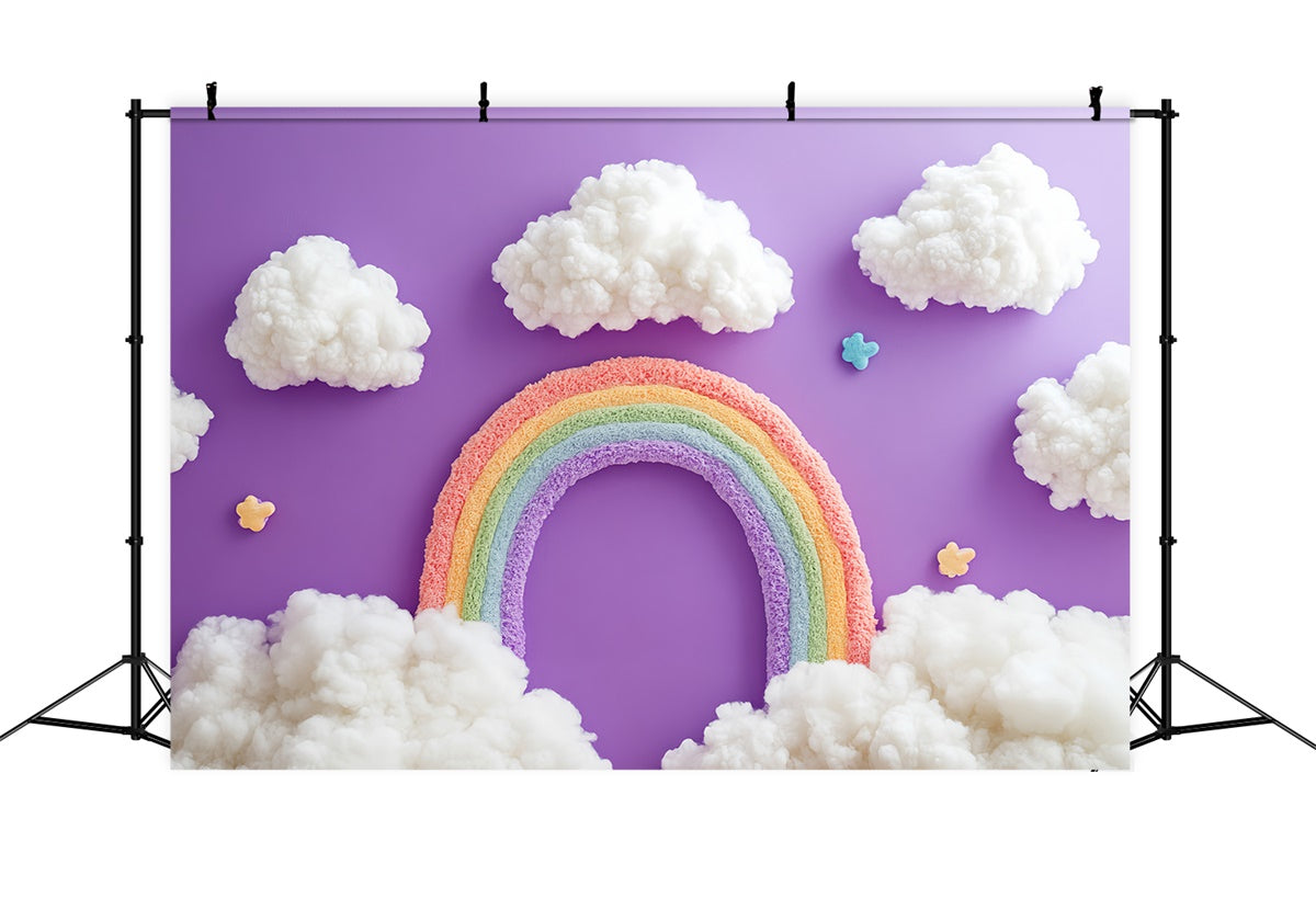 Rainbow Photo Backdrop Cloud Arch Fantasy Kids Backdrop CSH5-265