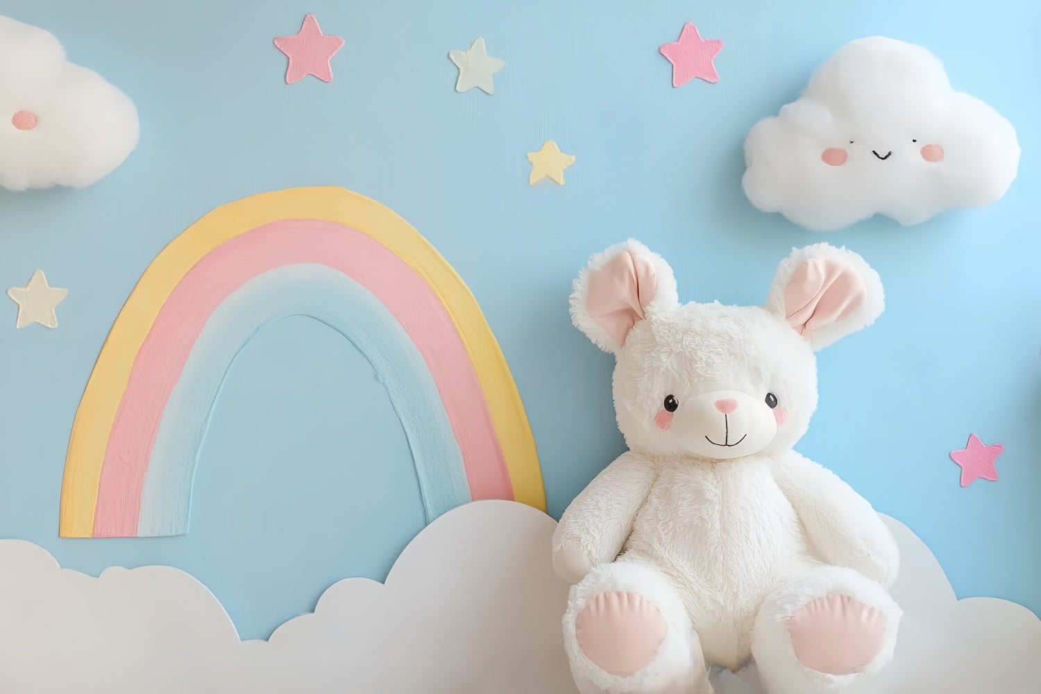 Newborn Photoshoot Backdrop Playful Sky Dream Backdrop CSH5-279