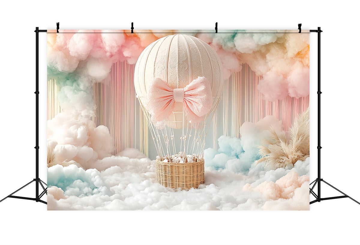 Newborn Backdrops Blush Cloud Balloon Ride Backdrop CSH5-297