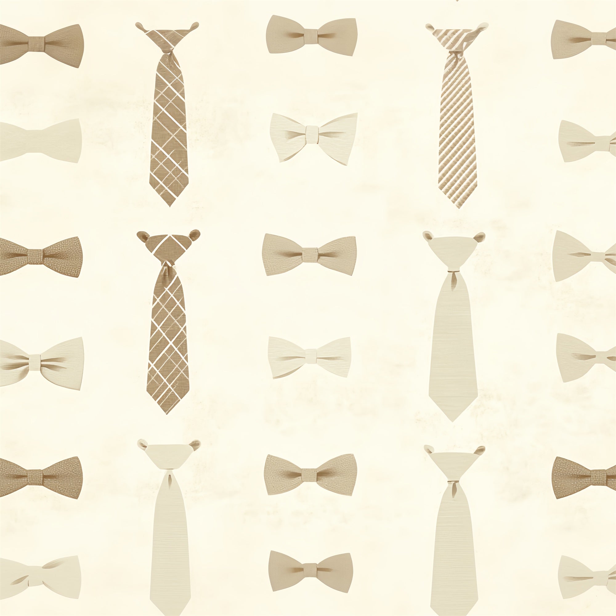 Backdrops For Father's Day Beige Tie Pattern Backdrop CSH5-35