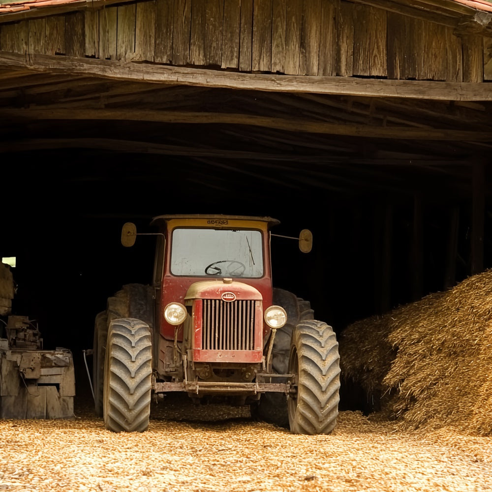 Happy Fathers Day Backdrop Country Barn Tractor Backdrop CSH5-44