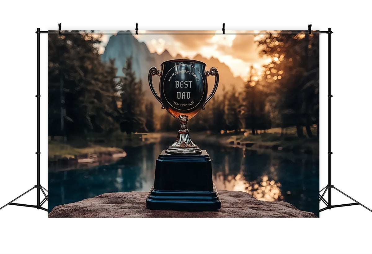Father's Day Backdrop Lake Reflections Trophy Backdrop CSH5-53