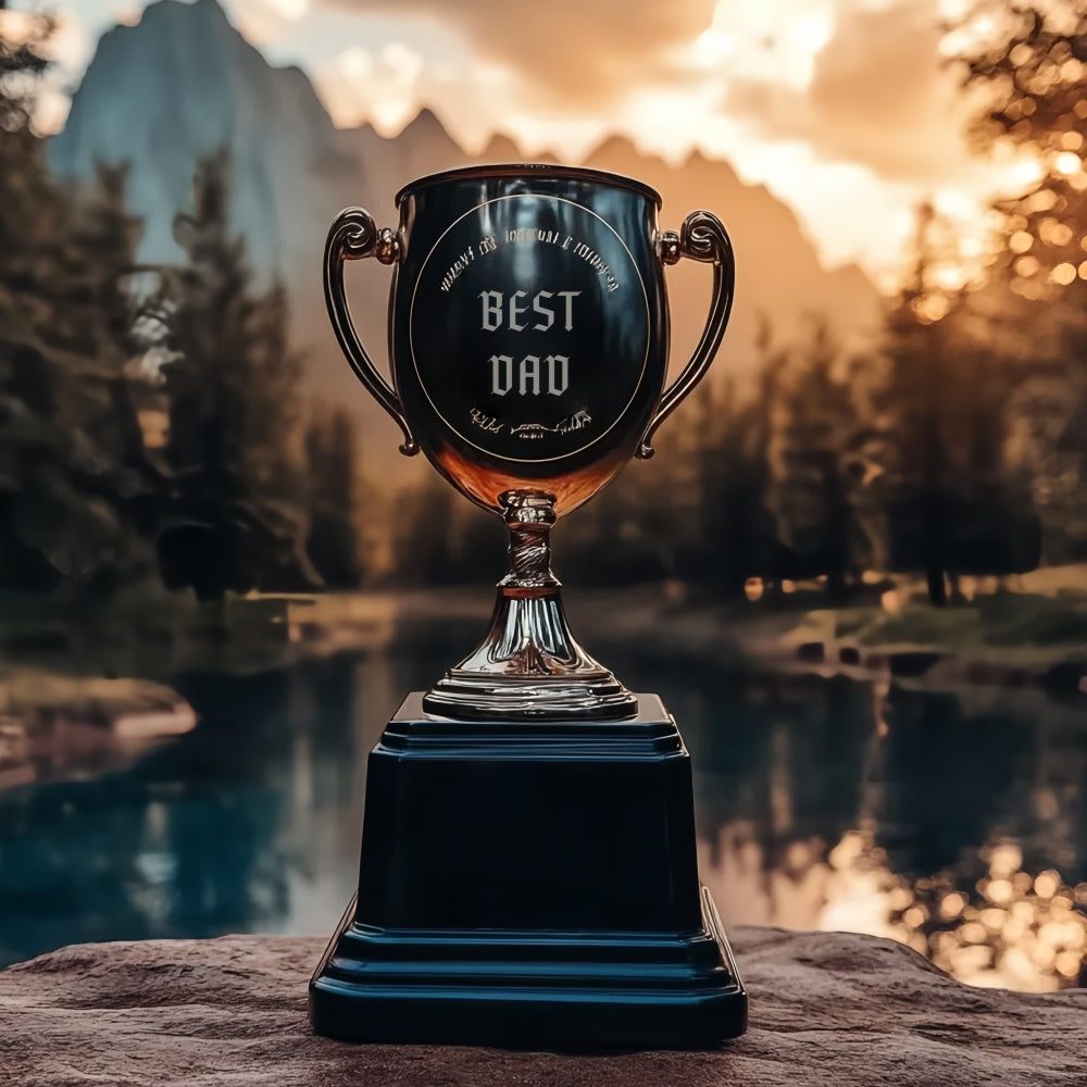 Father's Day Backdrop Lake Reflections Trophy Backdrop CSH5-53