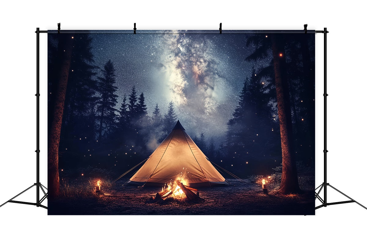 Father's Day Photo Backdrop Star Night Tent Backdrop CSH5-70