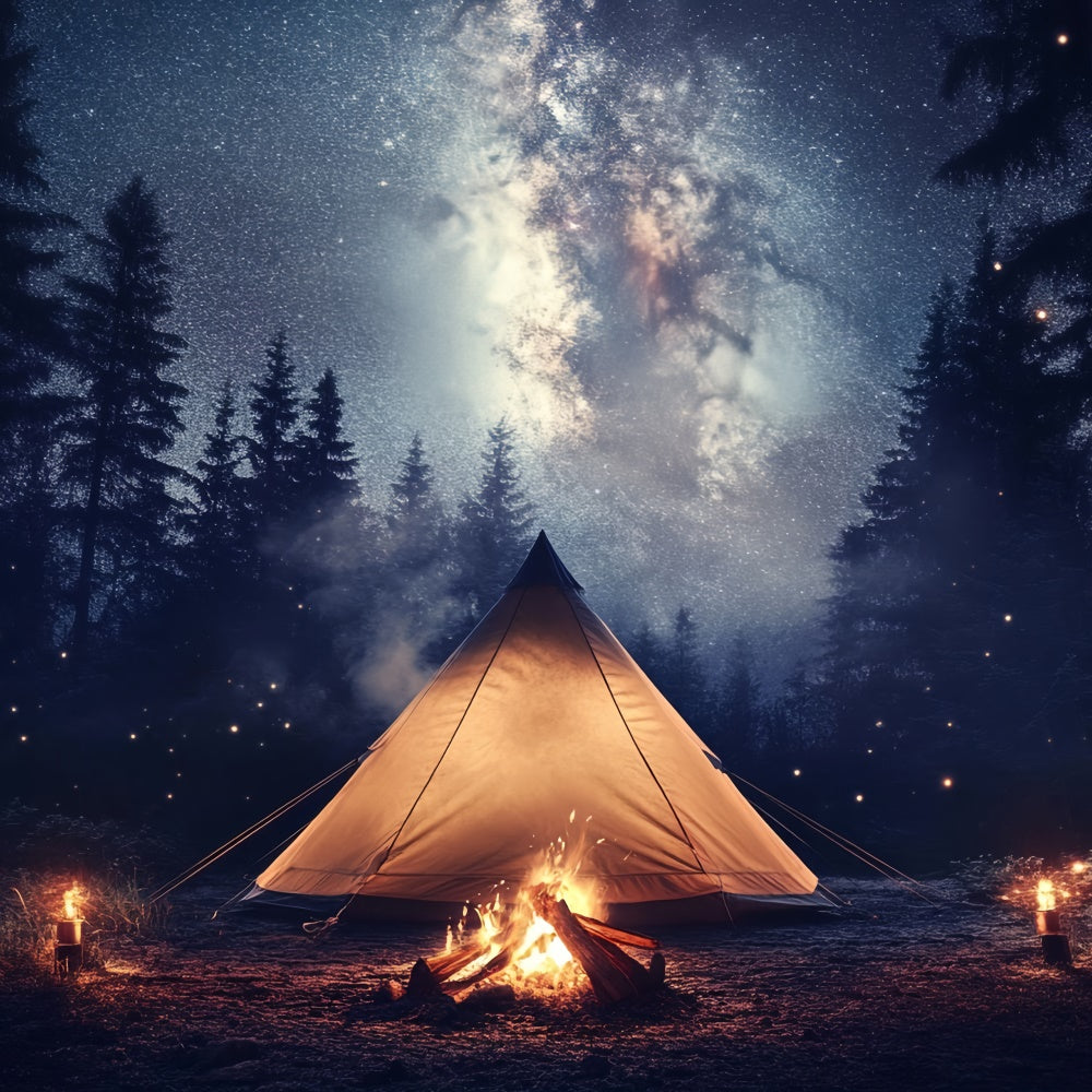 Father's Day Photo Backdrop Star Night Tent Backdrop CSH5-70
