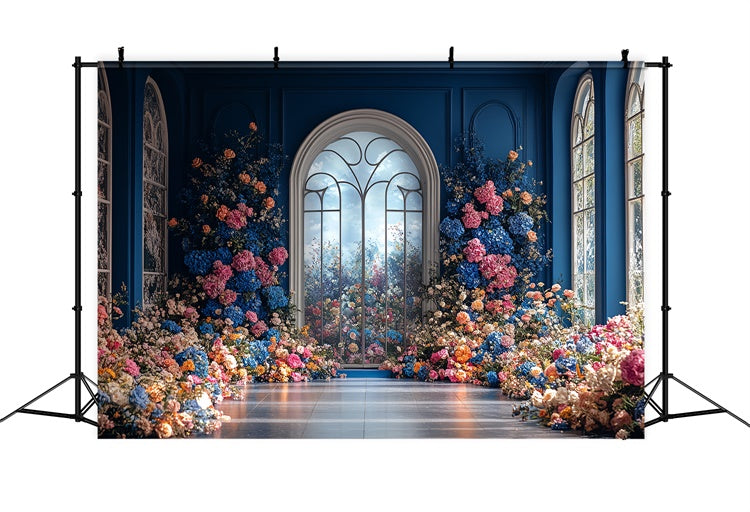 Summer Photo Backdrop Garden Window Archway Backdrop CSH5-77