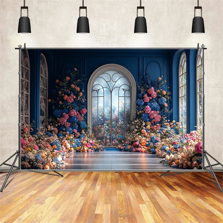 Summer Photo Backdrop Garden Window Archway Backdrop CSH5-77