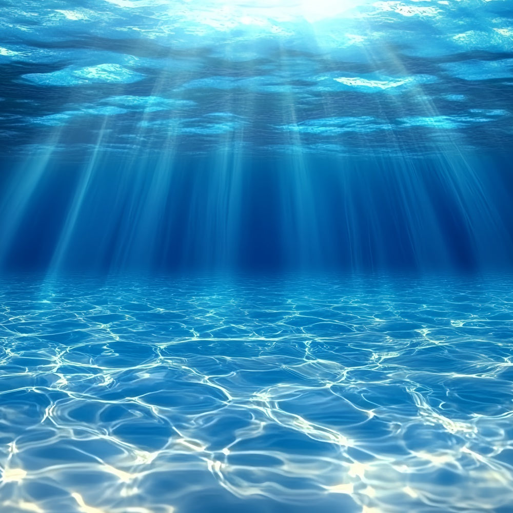 Underwater Backdrop Blue Ocean Light Rays Summer Backdrops CSH5-96