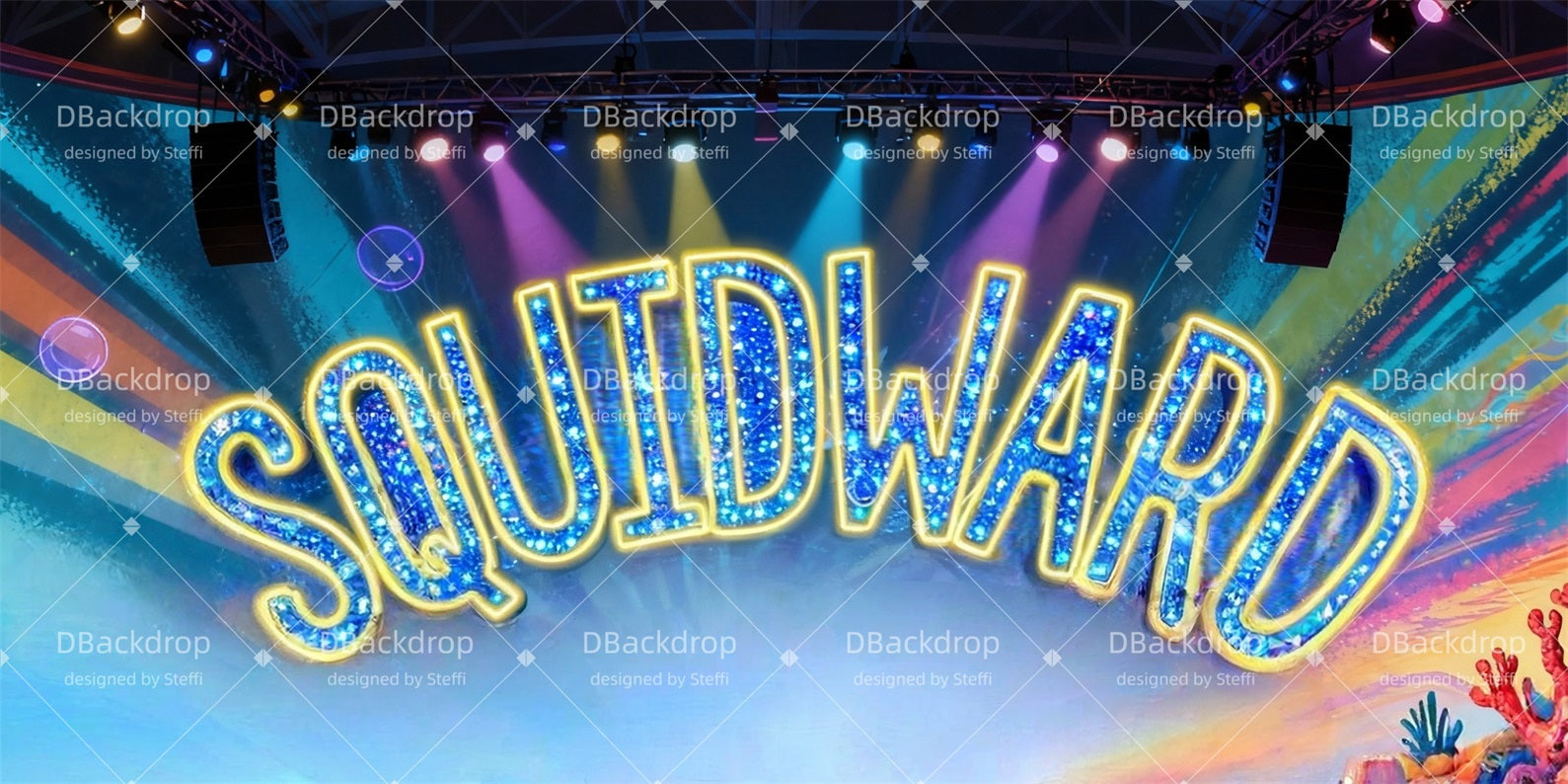 Broadway Stage Backdrop Squidward Stage Performance Backdrops CSH510-T115