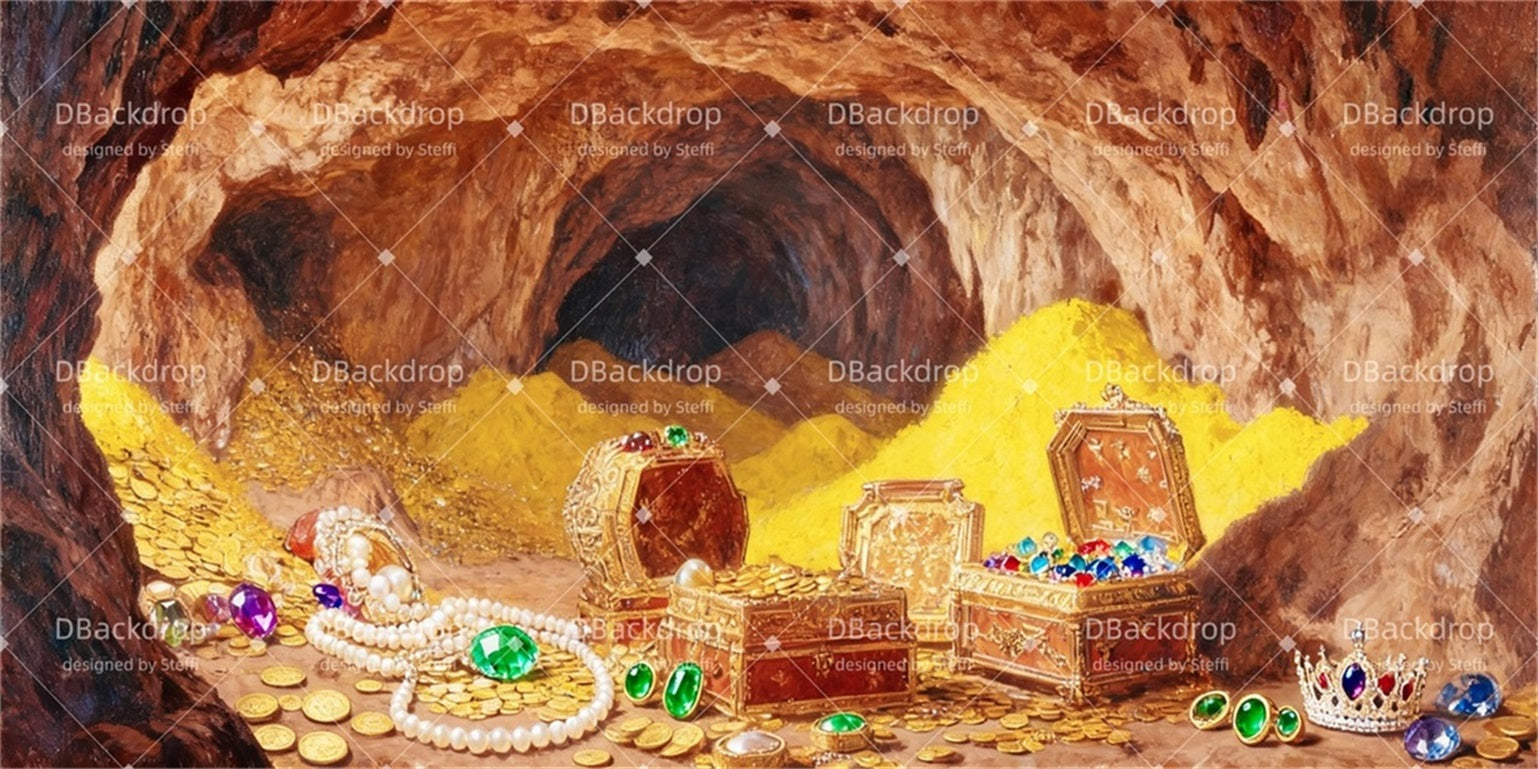 Church Stage Backdrops Cave of Wonders Stage Backdrop CSH510-T15